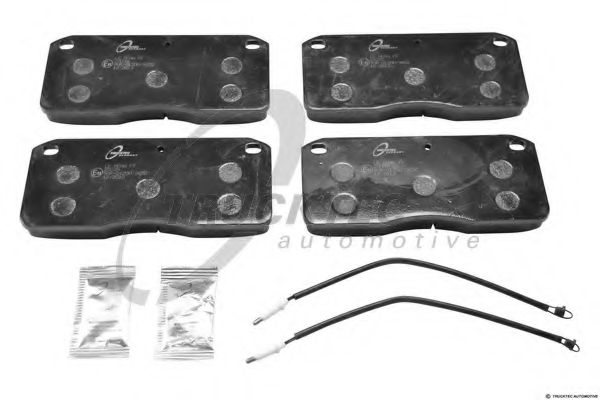 Комплект тормозных колодок, дисковый тормоз TRUCKTEC AUTOMOTIVE 03.35.091
