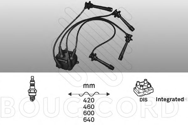 Комплект проводов зажигания BOUGICORD 7409