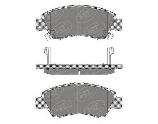 Комплект тормозных колодок, дисковый тормоз SCT Germany SP 600 PR