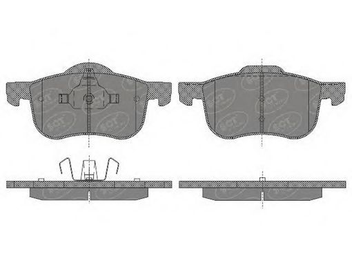 Комплект тормозных колодок, дисковый тормоз SCT Germany SP 655 PR