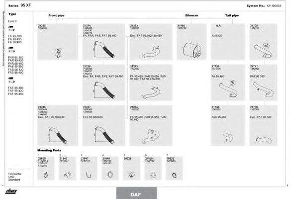 Система выпуска ОГ DINEX 121100034