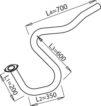 Труба выхлопного газа BORGES 3362