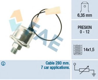 Датчик, давление масла FAE 14790