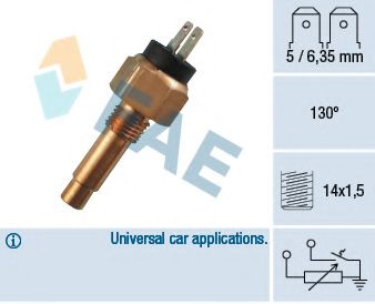 Датчик, температура охлаждающей жидкости FAE 34180