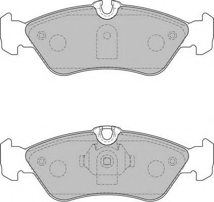 Комплект тормозных колодок, дисковый тормоз NECTO FD7233V