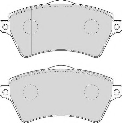 Комплект тормозных колодок, дисковый тормоз NECTO FD7000A