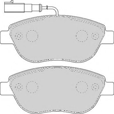 Комплект тормозных колодок, дисковый тормоз NECTO FD6917A