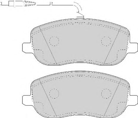 Комплект тормозных колодок, дисковый тормоз NECTO FD7032A
