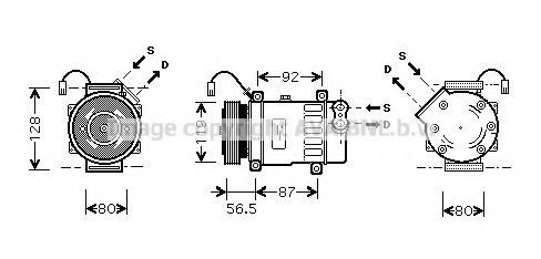 Компрессор, кондиционер AVA QUALITY COOLING CNK207