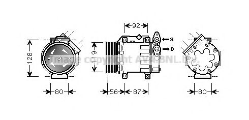 Компрессор, кондиционер AVA QUALITY COOLING FDAK431