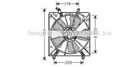 Вентилятор, охлаждение двигателя AVA QUALITY COOLING HD7511