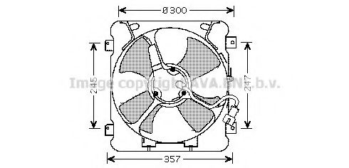 Вентилятор, охлаждение двигателя AVA QUALITY COOLING HD7527