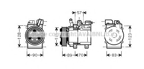 Компрессор, кондиционер AVA QUALITY COOLING HYK257