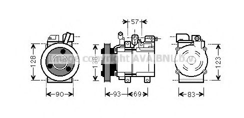 Компрессор, кондиционер AVA QUALITY COOLING HYK259