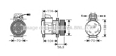 Компрессор, кондиционер AVA QUALITY COOLING MEK227