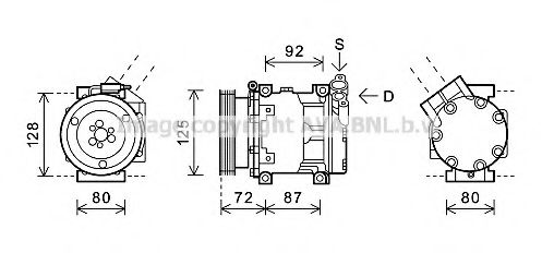 Компрессор, кондиционер AVA QUALITY COOLING RTK479