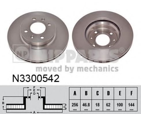 Тормозной диск NIPPARTS N3300542