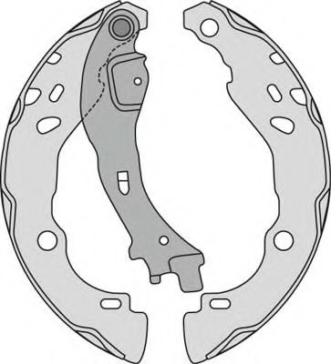 Комплект тормозных колодок MGA M834