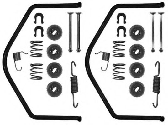 Комплект тормозов, барабанный тормозной механизм DELPHI 961