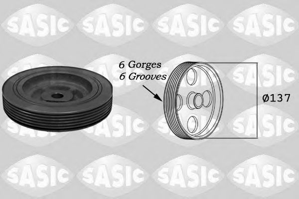 Ременный шкив, коленчатый вал SASIC 4000703
