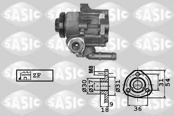 Гидравлический насос, рулевое управление SASIC 7076024