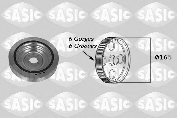 Ременный шкив, коленчатый вал SASIC 2156014