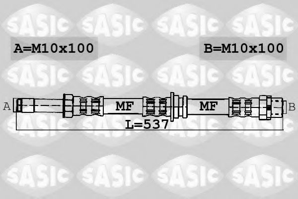 Тормозной шланг SASIC 6606040