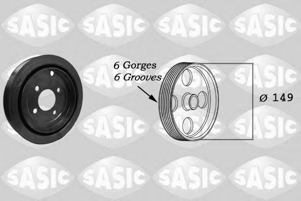Ременный шкив, коленчатый вал SASIC 2150018