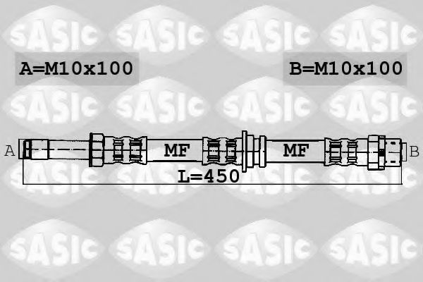 Тормозной шланг SASIC 6606104