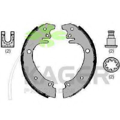Комплект тормозных колодок KAGER 340088