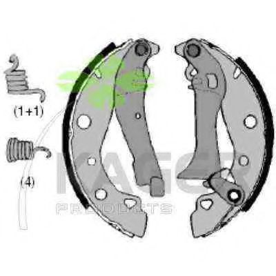 Комплект тормозных колодок KAGER 34-0503