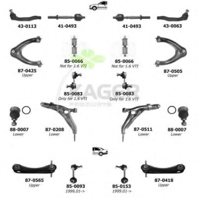 Подвеска колеса KAGER 800481