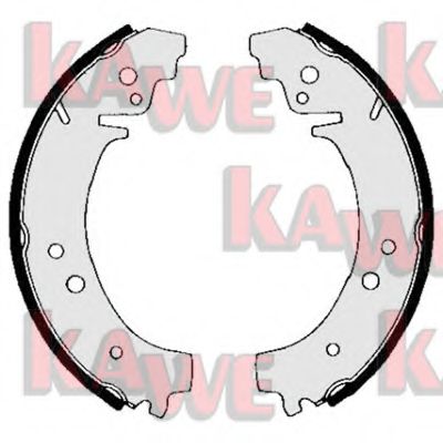 Комплект тормозных колодок KAWE 00860