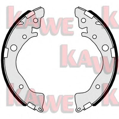 Комплект тормозных колодок KAWE 01079