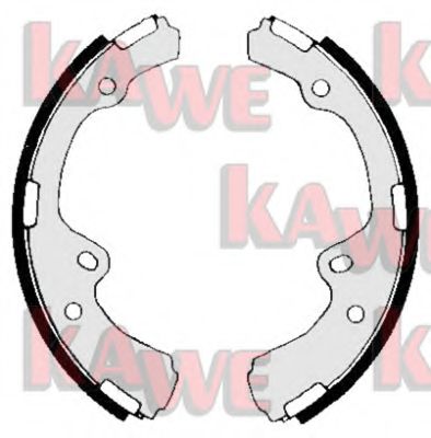 Комплект тормозных колодок KAWE 05170