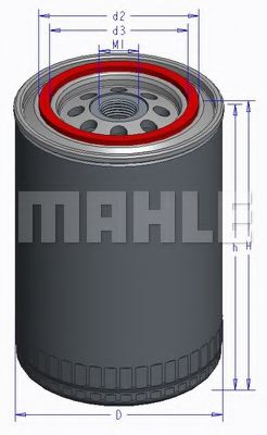 Масляный фильтр MAHLE ORIGINAL OC 527