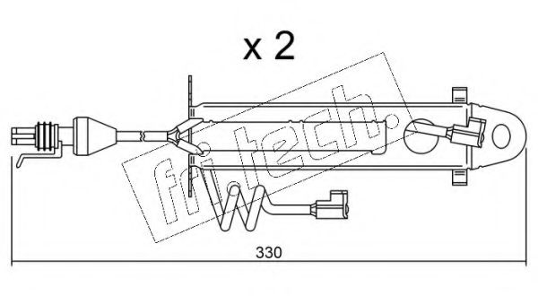 Сигнализатор, износ тормозных колодок fri.tech. SU.176K