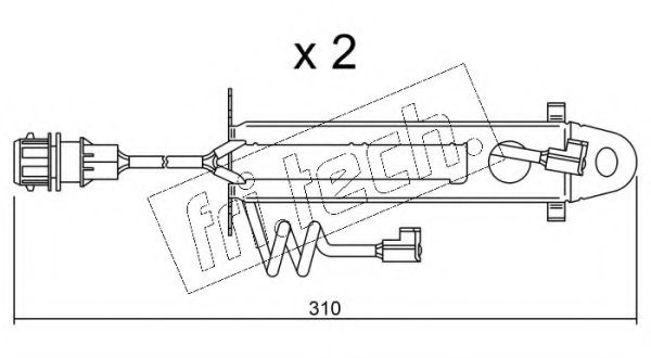 Сигнализатор, износ тормозных колодок fri.tech. SU.178K