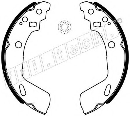 Комплект тормозных колодок fri.tech. 1111.256