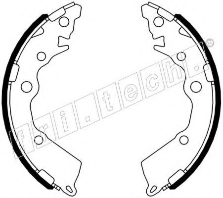 Комплект тормозных колодок fri.tech. 1049.175