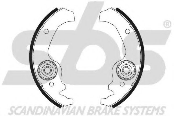 Комплект тормозных колодок sbs 18502723106