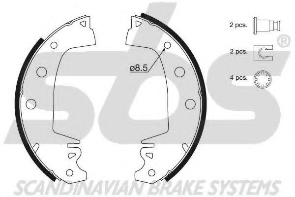 Комплект тормозных колодок sbs 18492739320