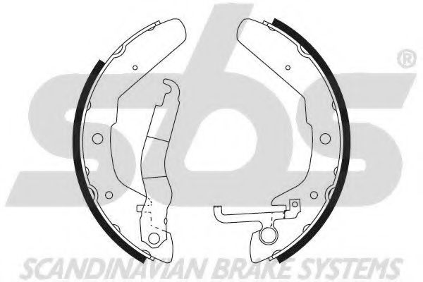 Комплект тормозных колодок sbs 18492747370