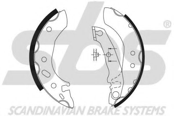 Комплект тормозных колодок sbs 18492725535