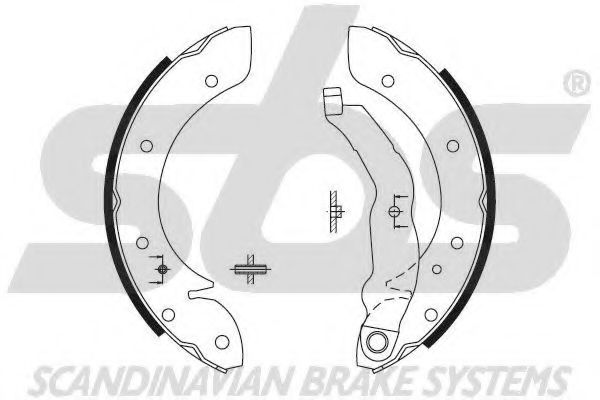 Комплект тормозных колодок sbs 18492799575