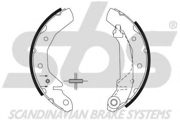 Комплект тормозных колодок sbs 18492750594