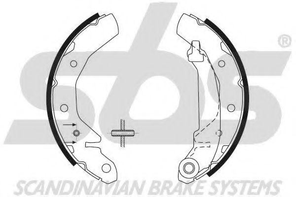 Комплект тормозных колодок sbs 18492750610