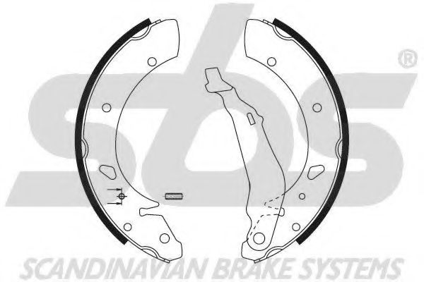 Комплект тормозных колодок sbs 18492726652