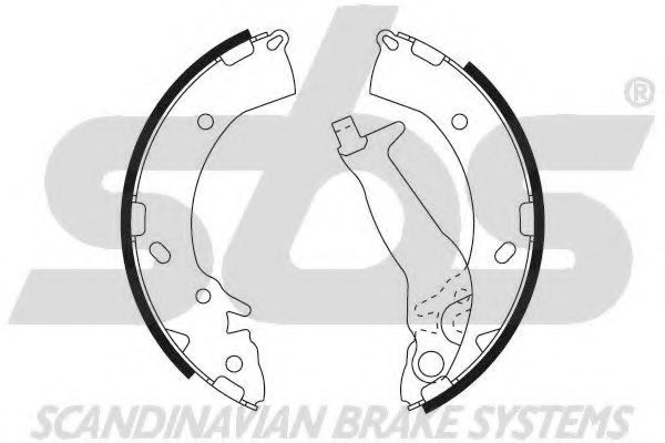 Комплект тормозных колодок sbs 18492734716