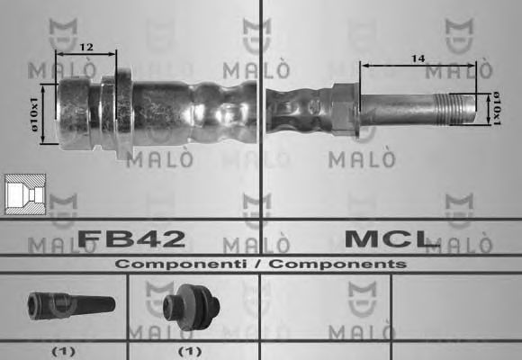 Тормозной шланг MALÒ 80246